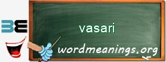 WordMeaning blackboard for vasari